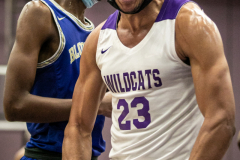 Thornton's Ty Rodgers reacts after scoring and drawing a foul during a late game rally against Bloom,  in Harvey on Friday, Dec. 10, 2021. (Vincent D. Johnson/for the Daily Southtown).