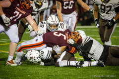 Illinois high school IHSA varisty football Class 7A Quarterfinal game between the Caravan of Mount Carmel from Chicago and the Crusaders of Brother Rice from Chicago at Brother Rice in Chicago on Saturday Nov. 13, 2021. Final score Bother Rice 41 Mt. Carmel 28. (photo by Vincent D. Johnson)  Photo copyright of Vincent David Johnson. http://www.VincentDavidJohnson.com