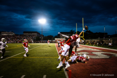 Illinois varsity high school football game between the Caravan of Mount Carmel from Chicago and the Redhawks of Marist from Chicago at Marist H.S. in Chicago, Friday, September 17, 2021.  (photo by Vincent D. Johnson ).