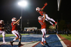 Illinois varsity high school IHSA Class 7A Semifinal game between the Knights of Prospect from Mt. Prospect and the Mustangs of St. Rita of Chicago, in Chicago on Saturday, Nov. 20, 2021.  Photo copyright of Vincent David Johnson. http://www.VincentDavidJohnson.com