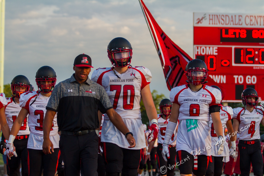 Hinsdale Central vs. American Fork, Friday, August 26, 2016, in Hinsdale. (Vincent D. Johnson-Pioneer Press).