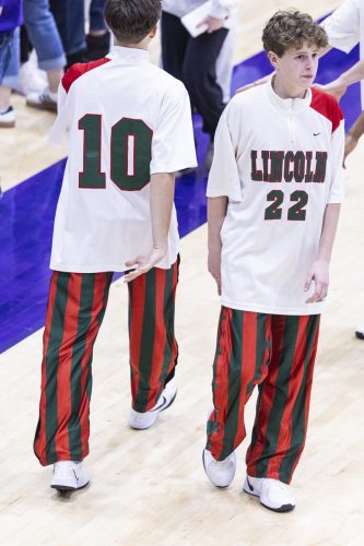 Lincoln H.S. 2025-26 (warmups #2 front & rear)